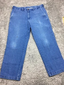Haggar Classic Fit Work To Weekend Jeans Mens Size 36x30 Blue Denim Cotton - Picture 1 of 15