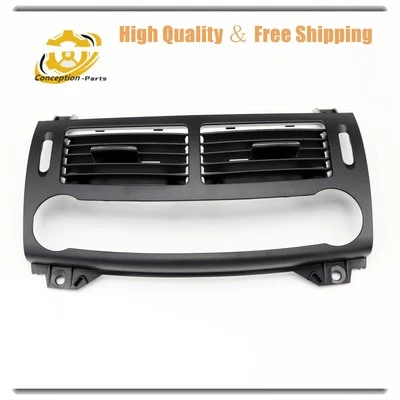 For Mercedes Benz E Class W211 2003-08 Front Center Air Vent Outlet Grille Black - Image 1 of 4