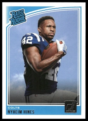 2018 Donruss #327 Nyheim Hines [GOATCARDS] - Image 1 of 2