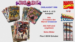 Onslaught 1996 - MARVEL - Crossover con TODOS LOS 33 Marvel Comics y 3 fundas BCW - Imagen 1 de 11