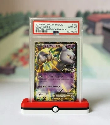 2015 Pokémon JPN XY Promo Mewtwo EX Jumbo Card #190/XY-P – PSA GEM MINT 10 - Image 1 of 4