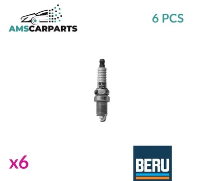 ENGINE SPARK PLUG SET PLUGS Z249 BERU 6PCS NEW OE REPLACEMENT - Image 1 of 4