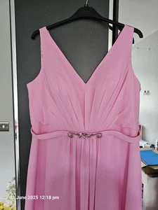 GIRLS PINK WED4LESS FLORIS BRIDESMAID PROM DRESS SIZE 22 - Picture 1 of 5