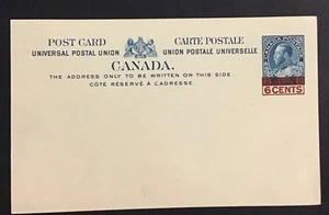 CANADA 1926 VF MH 6c on 2c blue - Post Card, Postal Stationary, (W46) - Picture 1 of 2
