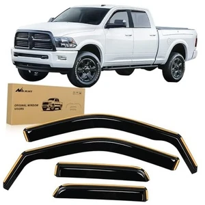 Protectores de lluvia en canal para Dodge Ram 1500 2009 Ram 1500 2009-2018 cabina y media - Imagen 1 de 7