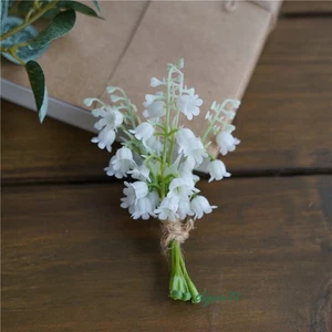 3PC Vintage Handmade 1:6 Scale Dollhouse Miniature Lily of The Valley Flowers - Picture 1 of 12