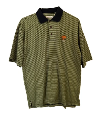 Camisa de golf para hombre a rayas de roble 100 % algodón talla mediana Foto 1 de 4