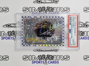 2021 Topps Chrome F1 #164 Pierre Gasly Purple Checker Flag #063/199 PSA 10 POP 3 - Picture 1 of 2