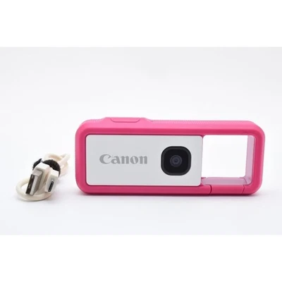 Canon iNSPiC REC FV-100 Digital Camera Pink Waterproof Outdoor Japan Tested - Image 1 of 4