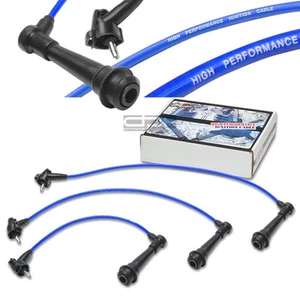 SILICON SPIRAL CORE SPARK PLUG IGNITION WIRE FOR 98-00 LEXUS SC 300 2JZ-GE BLUE - Bild 1 von 1