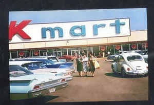 K MART KAUFHAUS WERBEPOSTKARTE KOPIE ALTE AUTOS VW POSTKARTE KOPIE - Bild 1 von 1