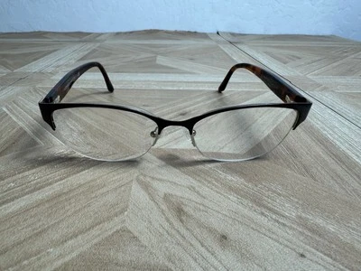 范思哲眼镜框 MOD。 1222 1344 棕色龟猫眼 53-17-140 — 第 1/4 张图片