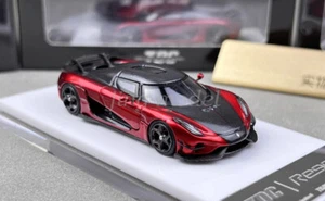 TPC 1:64 Scale Red Carbon Top Regera Super Racing Sports Metal Car Toys Gift - Picture 1 of 9