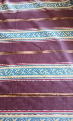 Tela Blazon' de Nina Campbell berenjena a rayas 6 yardas 20 pulgadas Foto 1 de 4