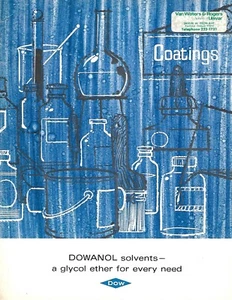 Brochure - Dow Chemical - Dowanol - Solvents - Glycol Ether - c1973 (ST492) - Picture 1 of 1