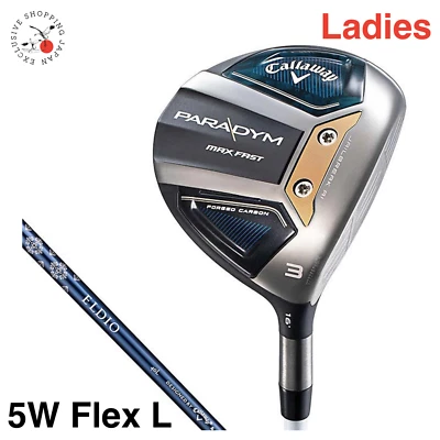 Callaway Golf Ladies PARADYM MAX FAST Womens Fairway Wood 5W 19° 2023 CW Flex L - Image 1 of 4