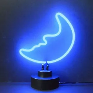 Blue Moon Beer Hand Craft Neon Sculpture 14"x11" - Picture 1 of 1