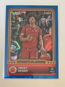2024 Topps McDonald’s Trent Perry #40 Blue Wave 54/75 - Picture 1 of 1