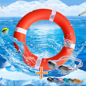 2 PCS Swimming Ring Life Saving Marine Plastic Adult Swim Floating Rescue Buoy