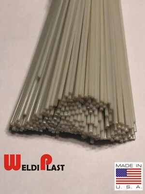 WELDIPLAST ABS Plastic Welding Rods 20ft- 20pk (12in x 3mm 1/8 Natural) Repair