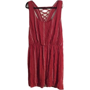 Xhilaration Dress Criss Cross Back Womens 2x Reddish Orange NWT - Picture 1 of 9