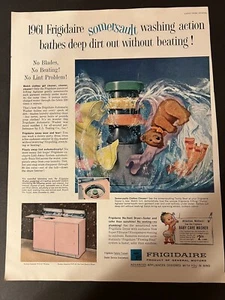 Vtg FRIGIDAIRE Somersault Washing Action Bathes Deep Dirt Out Without Beating-Ad - Picture 1 of 4