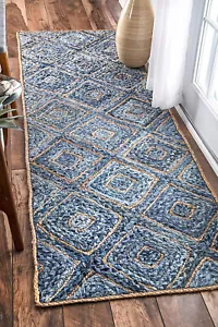 Chindi Rug Area Rag Rug Home Décor Denim Chindi Rug Rag Bohemian Indian Carpet - Picture 1 of 4