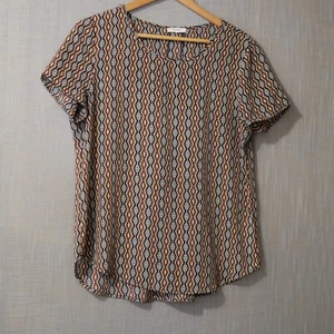 Nwot! Pleione Multicolor Floral Top Semi-Sheer Womne's M #H79-15 - Picture 1 of 10