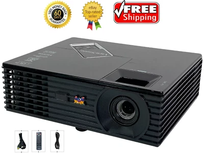 ViewSonic PJD6235 DLP Projector 3000 ANSI XGA Portable 3D 4k HDMI w/Bundle - Image 1 of 4