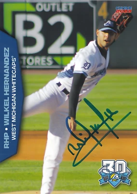 Wilkel Hernandez Signed IP 2023 West Michigan Whitecaps Card #11 Detroit Tigers! - Image 1 of 2