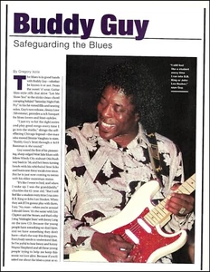 Buddy Guy Safeguarding the Blues artículo de 2 páginas con guitarra Fender Stratocaster - Imagen 1 de 3