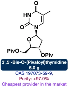 CAS: 197073-59-9 || 5.0 g || (O,O)-Piv-Thymidine || Purity: +97.0% - Picture 1 of 6