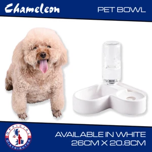 Dog Twin Bowl Water Feed, Puppy, Cat Wet & Dry Feeding Food Stand - Picture 1 of 3