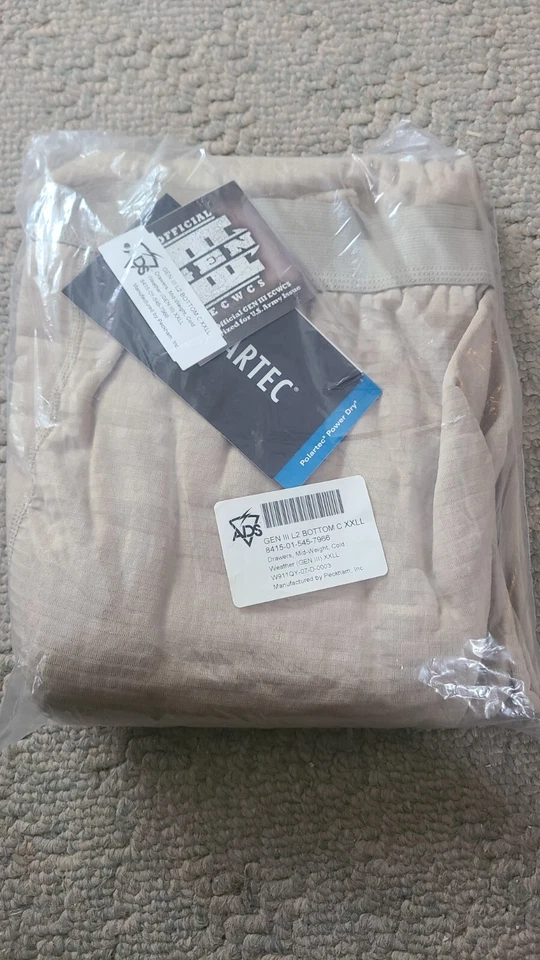 US Military Thermal Drawers GI By PolarTec New with Tags 2XL Long - Image 1 of 3