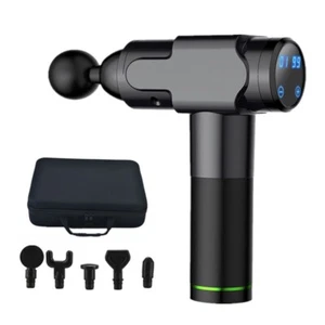 Handheld Percussion Deeptissue Muskelmassagegerät, Touchscreen, leise, kabellos, 6 Geschwindigkeiten - Bild 1 von 9