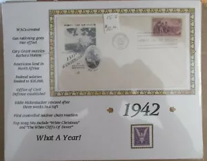 Happy Birthday What happened 1942 year postage stamps First Day cover History 81 - Picture 1 of 2