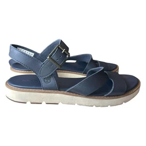 Timberland Bailey Park Leder Plateau klobige Fersenriemen Sandalen marineblau Damen 8 - Bild 1 von 6