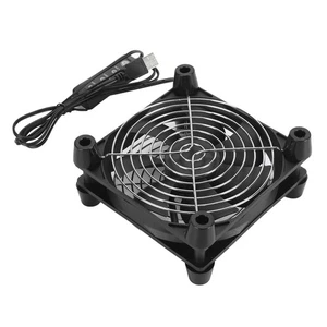 120Mm Computer Case Fan 3 Speed Adjustable Usb Power 5V Cpu Cooling Fan Po AM - Afbeelding 1 van 24