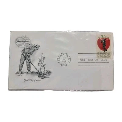 American Folklore Johnny Appleseed First Day Of Issue Cover 1966 Leominster, MA - Image 1 of 4