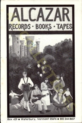 Vintage Alcazar Records Books Tapes Postcard Waterbury VT 1988 Ephemera - Image 1 of 2