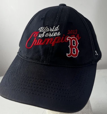 Boston Red Sox MLB Baseball Hat Cap Adjustable 2013 World Series Champions Sewn - Image 1 of 3