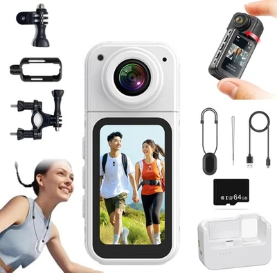 Pov Camera, Pov Pro 2.7k Camera, Body Cameras Wearable for for Vlogging, Cycling - Image 1 of 4