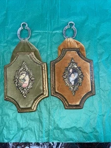 2 JARU Vintage Victorian Cameo Wall Hanging Plaque, W/velvet - Picture 1 of 9