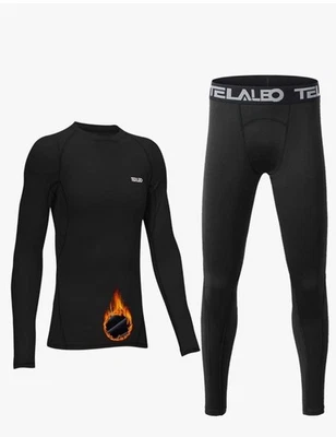 Telaleo Compression Youth XL Leggings And Long Sleeve Shirt Sports C900 - Image 1 of 4
