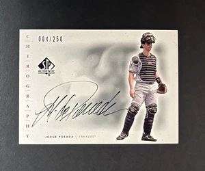 Jorge Posada 2001 SP Authentic Chirography Autograph 004/250 Yankees #SP-JP - Picture 1 of 2
