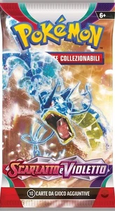 Pokemon SCARLATTO and VIOLETTO 1 Pack Single Envelope Italian Booster with 10 ca - Picture 1 of 2