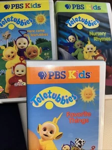 SET BESTEHEND AUS 3 VHS-Teletubbies: Kinderreime, Lieblingssachen, Here Come Teletubbies - Bild 1 von 8