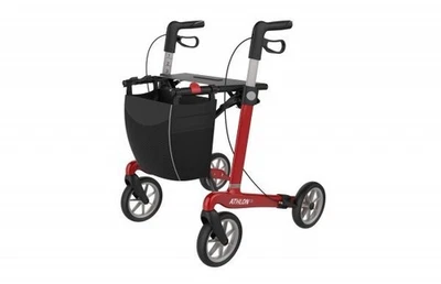 Carbon Rollator Rehasense Athlon SL mit Softbereifung M Rot - Bild 1 von 4