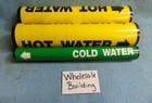 SETON PIPE MARKER VINYL SNAP AROUNDS, -20 & SP-3, HOT & COLD WATER  (LOT OF 3)