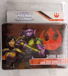 STAR WARS IMPERIAL ASSAULT ALLY PACK EXPANSION BRAND NEW ~ SABINE WREN & ZEB - Picture 1 of 2